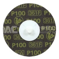 3M™ Roloc™ 快拆式研磨砂紙盤 361F, 3 in, P100, TR R300V